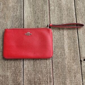 Coach Wristlet Wallet -Red